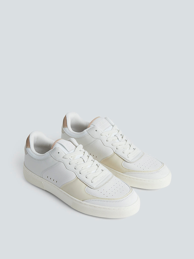 SOLEPLAY Off-White Lace-Up Sneakers